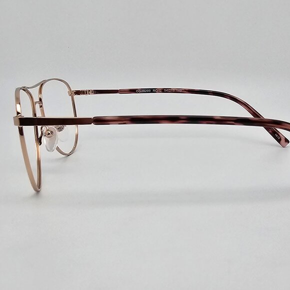 Otis + Grey OG20200 RO/G Rose Gold Aviator Eyeglasses Frame 54-15-140 - Picture 3 of 9